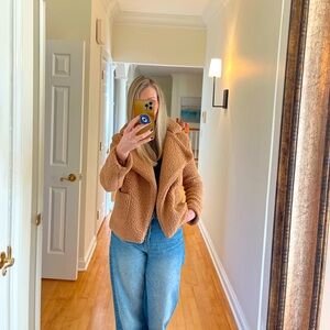 Philosophy fleece cropped jacket